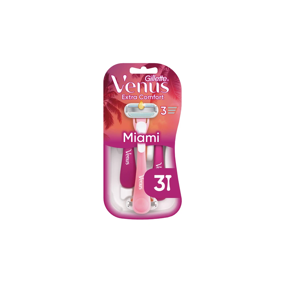 Gillette Venus Smooth Miami Ξυραφάκια Μίας Χρήσης 3 τεμάχια