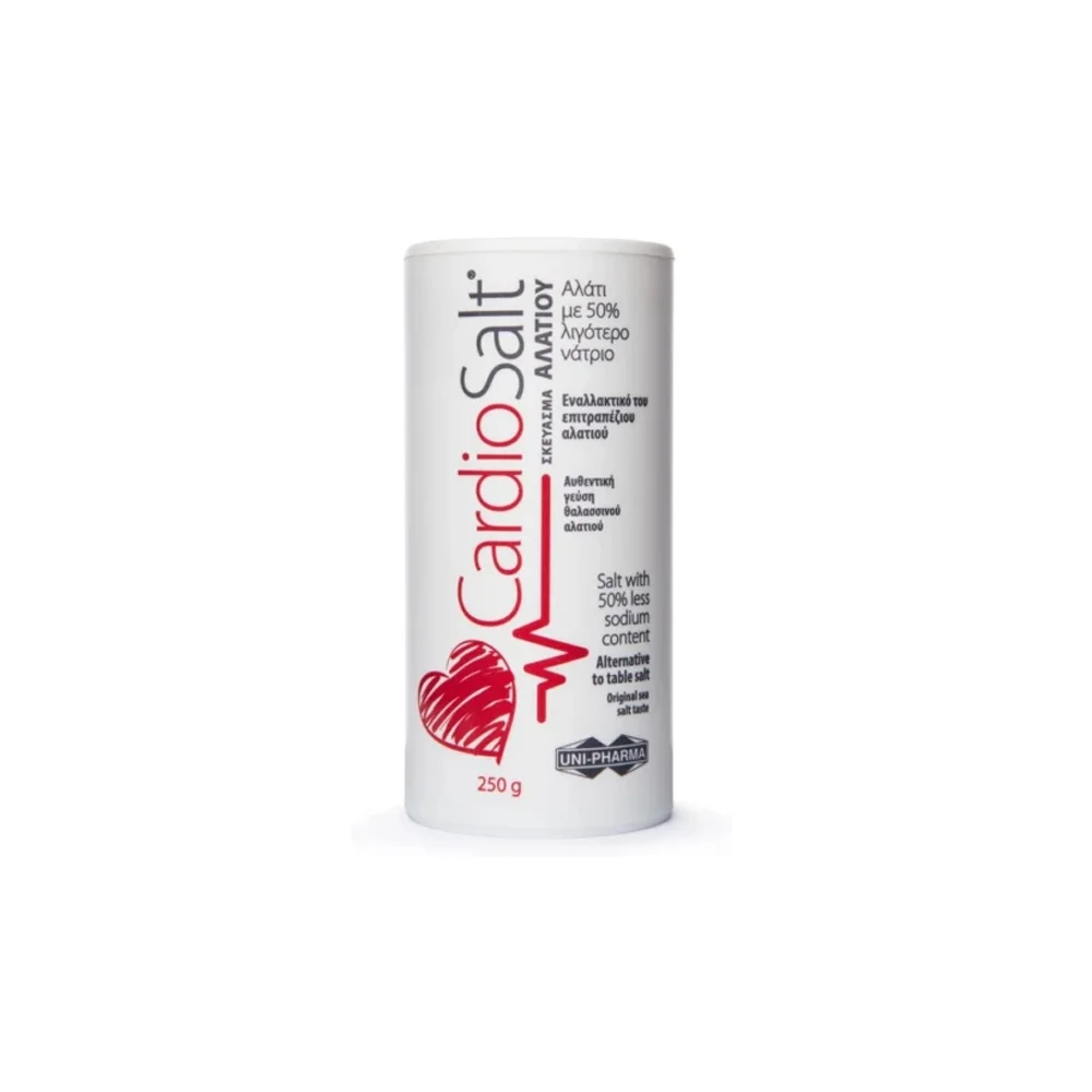 Uni-Pharma Cardiosalt Αλάτι Με 50% Λιγότερο Νάτριο 250gr