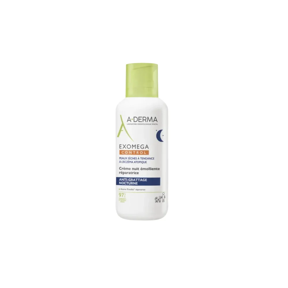A-Derma Exomega Control Repairing Emollient Night Cream Επανορθωτική Μαλακτική Κρέμα Νυκτός 400ml