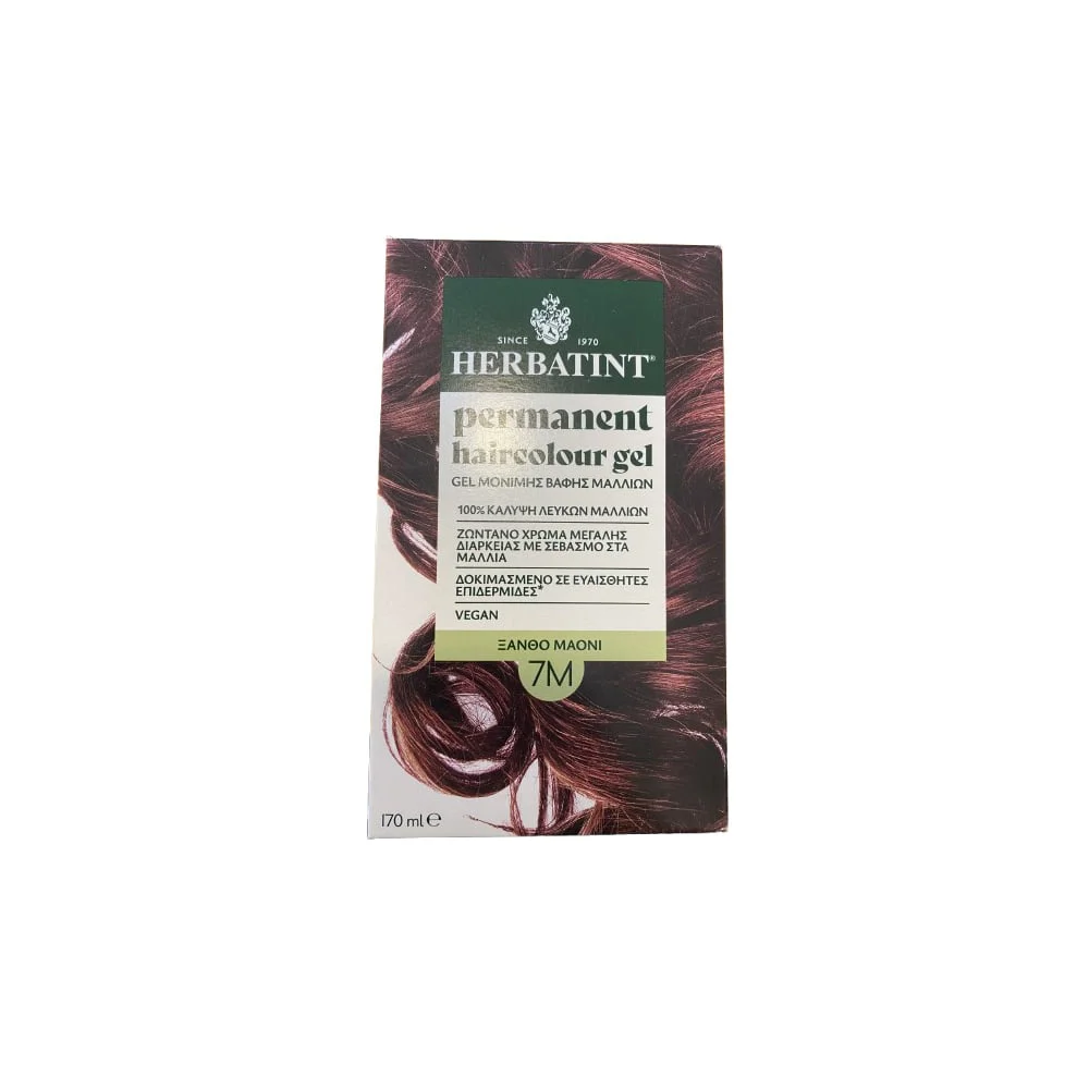 Herbatint Gel Μόνιμης Βαφής Μαλλιών 7M Ξανθό Μaoni 170ml