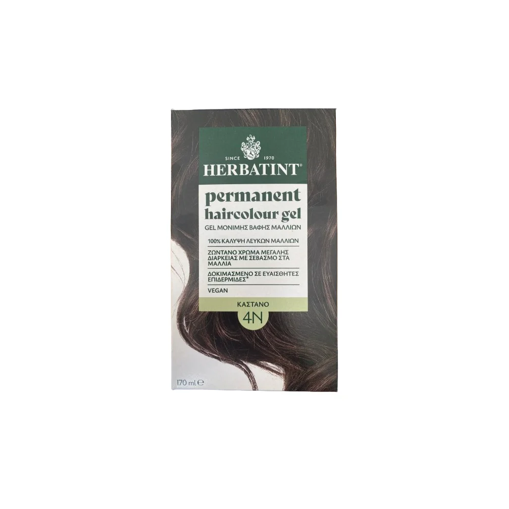 Herbatint Permanent Haircolour Gel Chestnut 4N 170ml