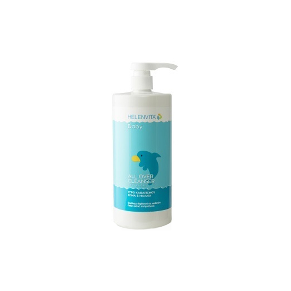 Helenvita Baby All Over Cleanser Promo -40% Βρεφικό Καθαριστικό Υγρό Για Σώμα & Μαλλιά 1lt