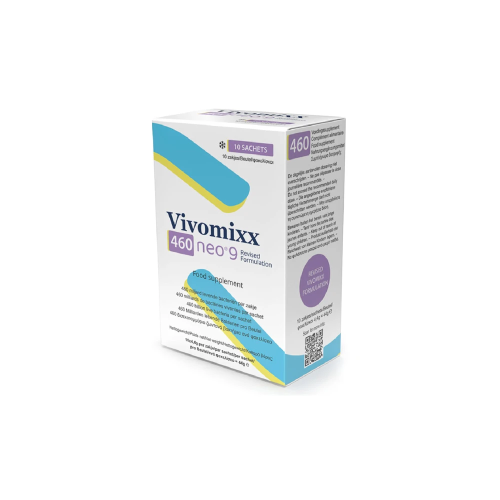 Vivomixx 460 NEO 9 Συμπλήρωμα Διατροφής Προβιοτικών 10 φακελίσκοι