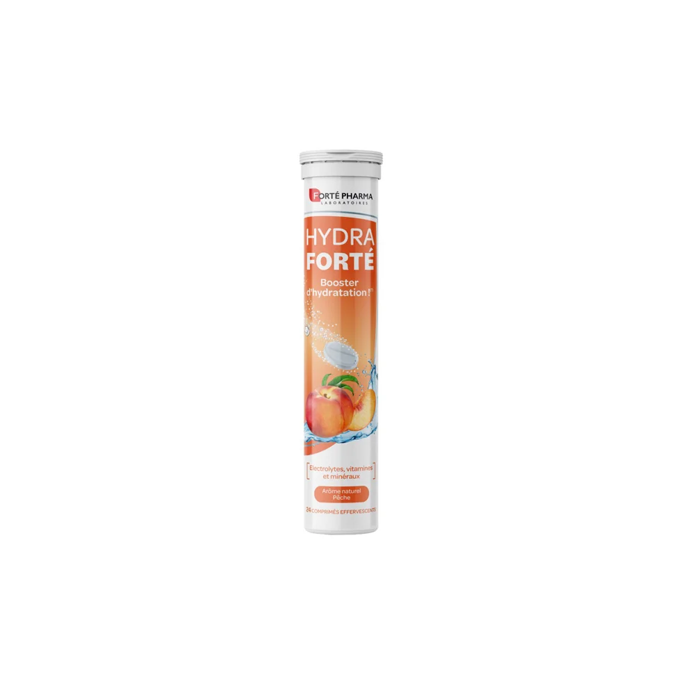 Forte Pharma Hydra Forte Peach 24 effervescent tablets