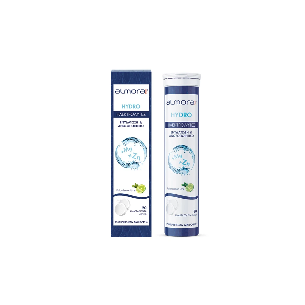 Elpen Almora Hydro Ηλεκτρολύτες Για Ενυδάτωση Οργανισμού & Ενίσχυση Ανοσοποιητικού Με Γεύση Λεμόνι 20 αναβράζοντα δισκία