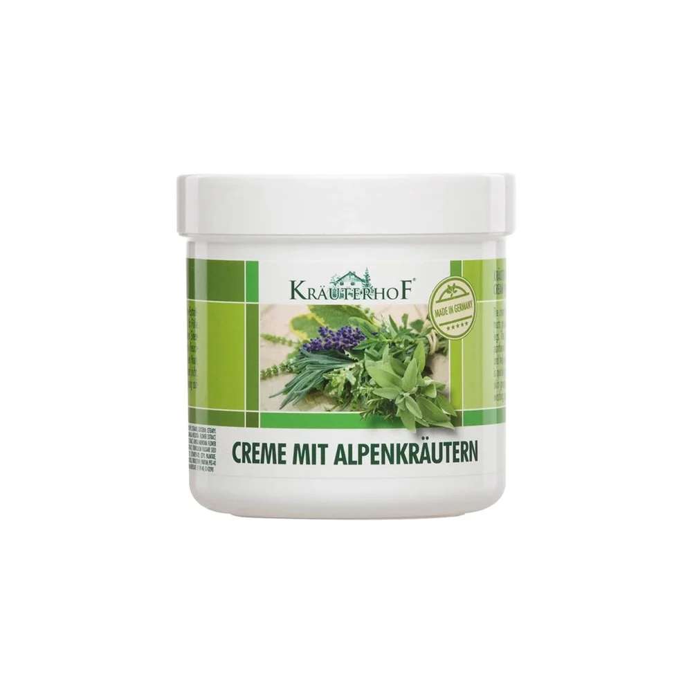 Krauterhof Foot Cream Alpine Herbs With Antiseptic Soothing & Nourishing Action 250ml