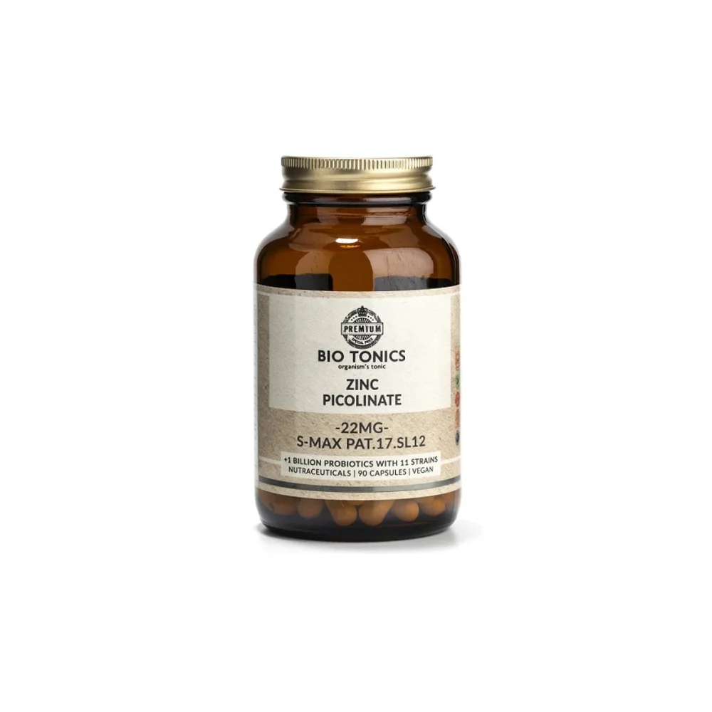Bio Tonics Zinc Picolinate 22mg Συμπλήρωμα Διατροφής Με Ψευδάργυρο 90 κάψουλες