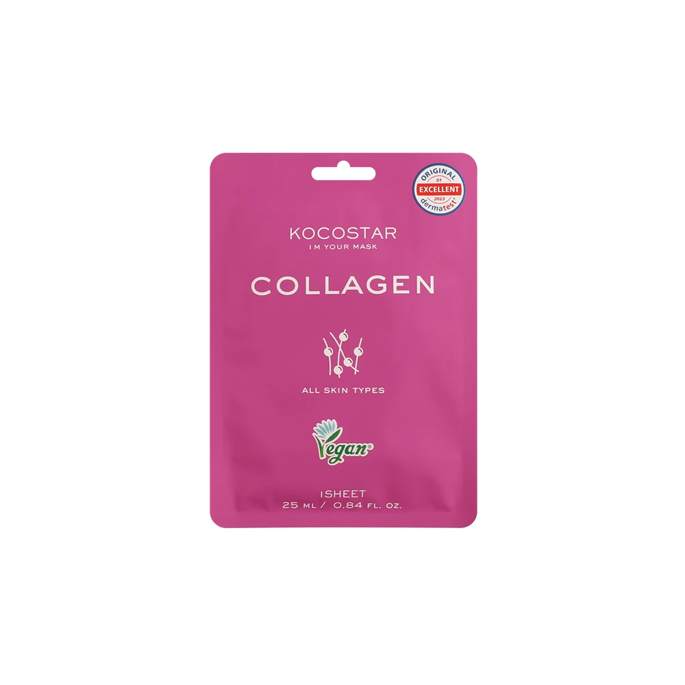 Kocostar Collagen Face Mask Εμποτισμένη Μάσκα Αναζωογόνησης Για Όλους Τους Τύπους Δέρματος 25ml
