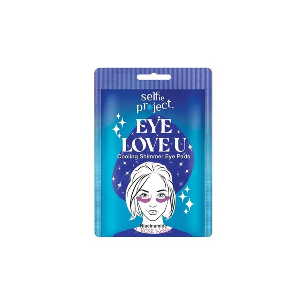 InoPlus Selfie Project Eye Pads With Blue Glitter Eye Love U 2 pieces