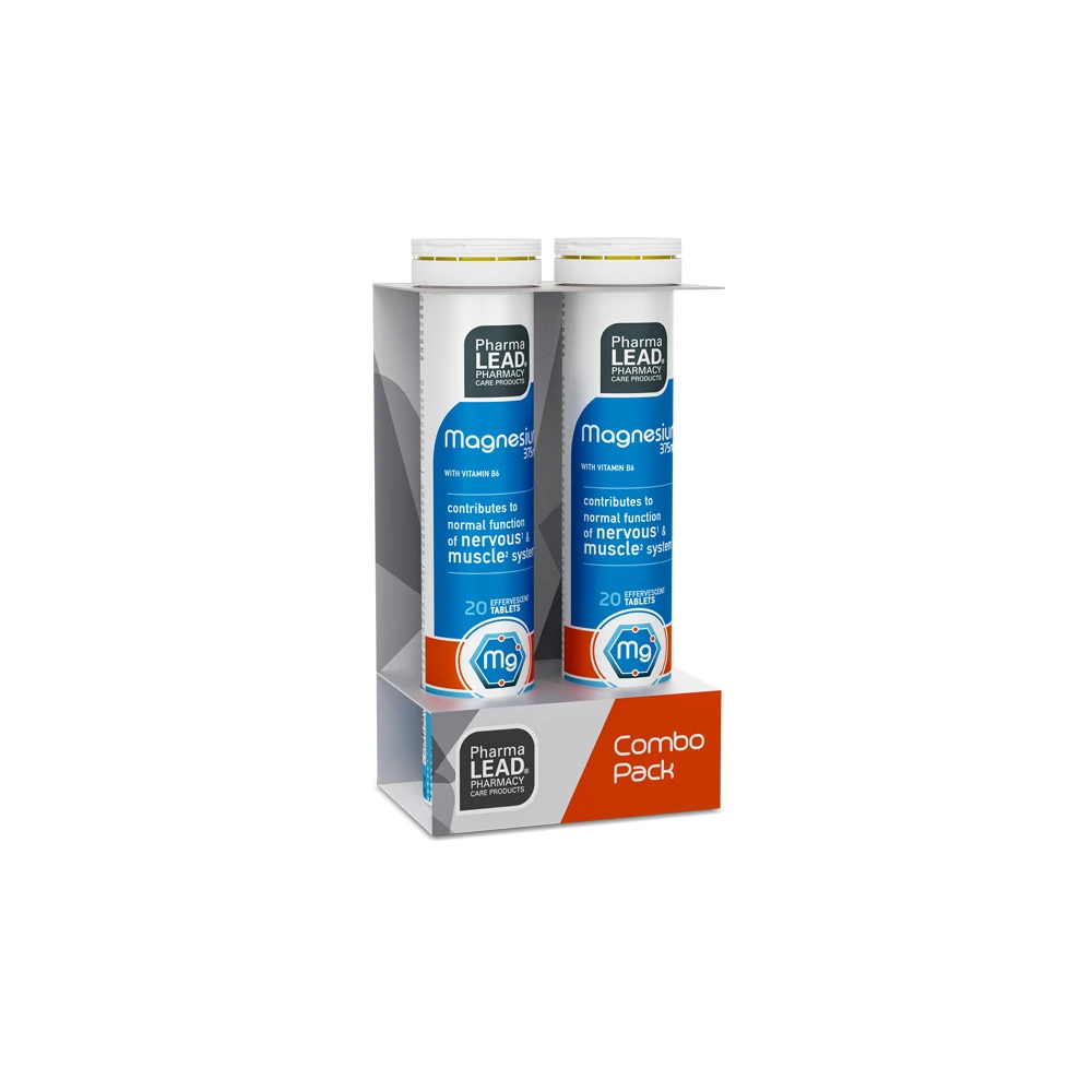 Pharmalead Promo (1+1 Δώρο) Magnesium 375mg Συμπλήρωμα Διατροφής Για Το Νευρικό Σύστημα 2x20 αναβράζοντα δισκία