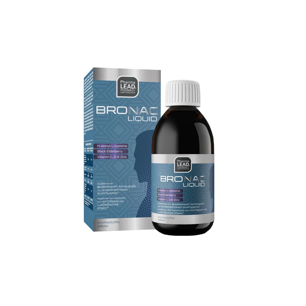 Pharmalead Bronac Συμπλήρωμα Διατροφής Για Τη Φυσιολογική Λειτουργία Του Ανοσοποιητικού Συστήματος & Αντιμετώπιση Συμπτωμάτων Του Κρυολογήματος 200ml