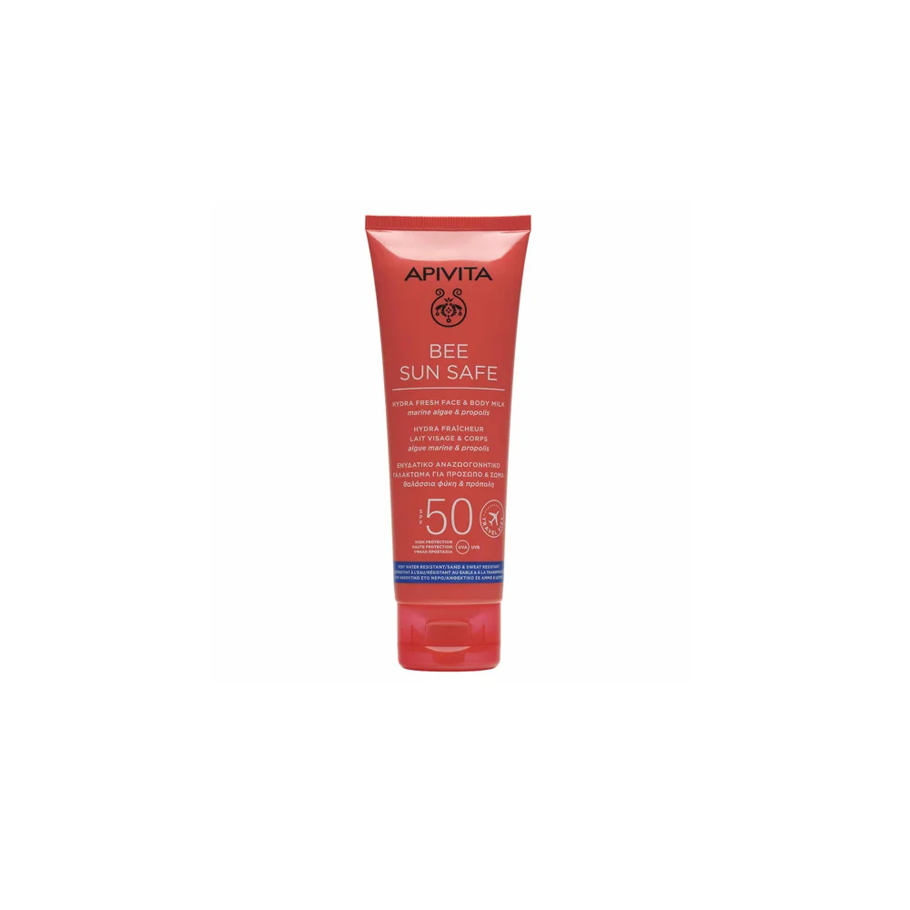 Apivita Bee Sun Safe Moisturizing Refreshing Emulsion For Face & Body SPF50 100ml