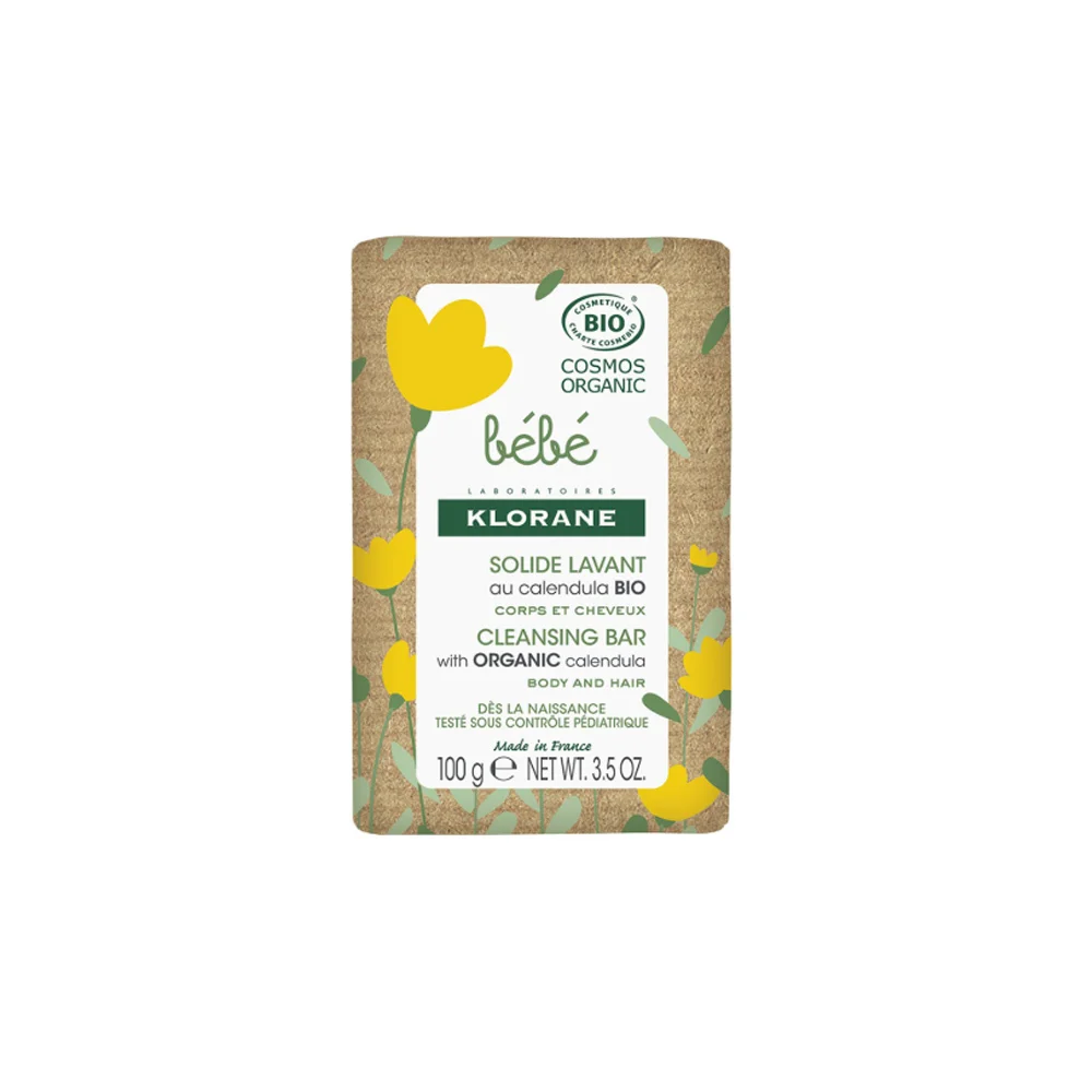 Klorane Bebe Cleansing Bar With Organic Calendula 100gr