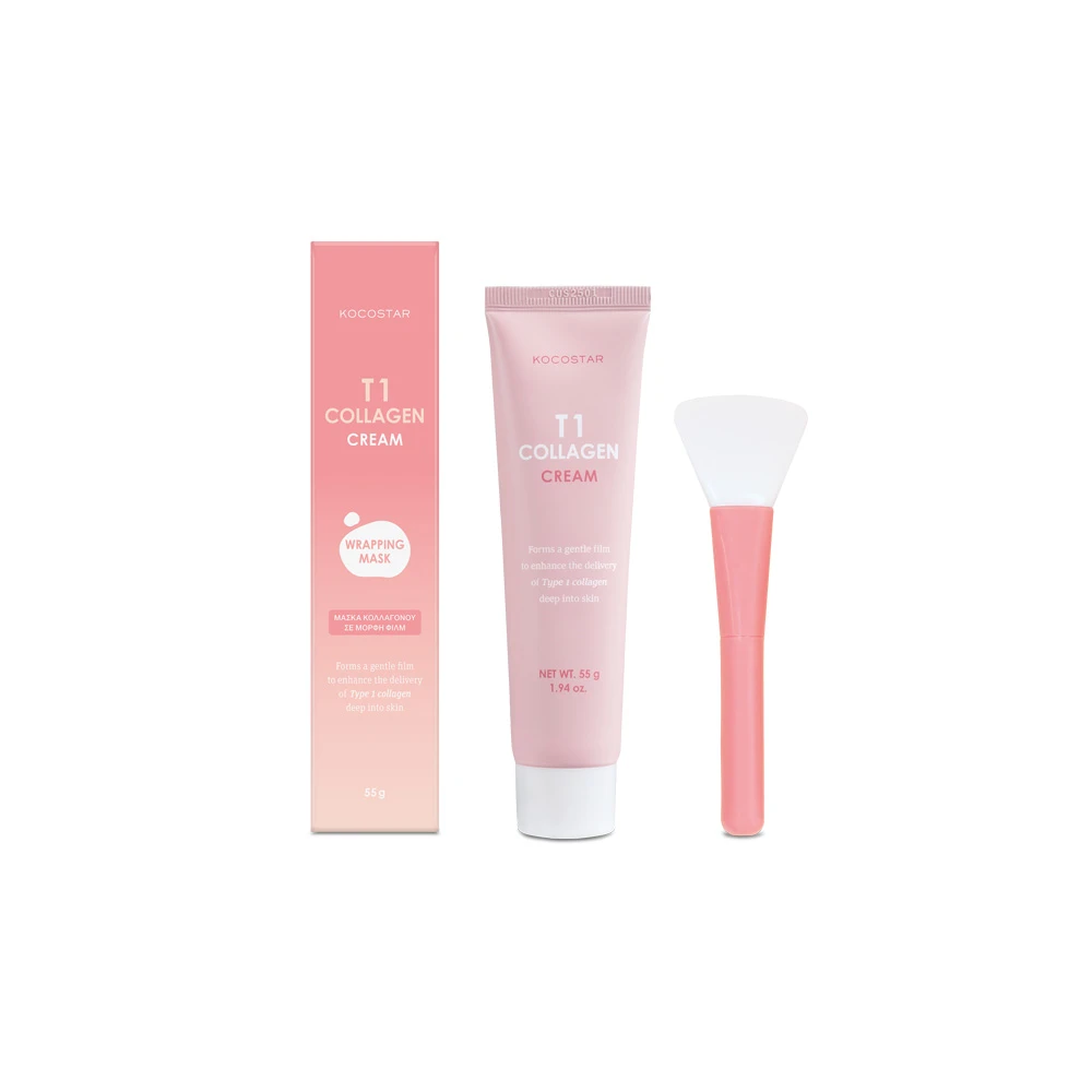 Kocostar T1 Collagen Cream Mask Μάσκα Κολλαγόνου Σε Μορφή Φιλμ 50ml