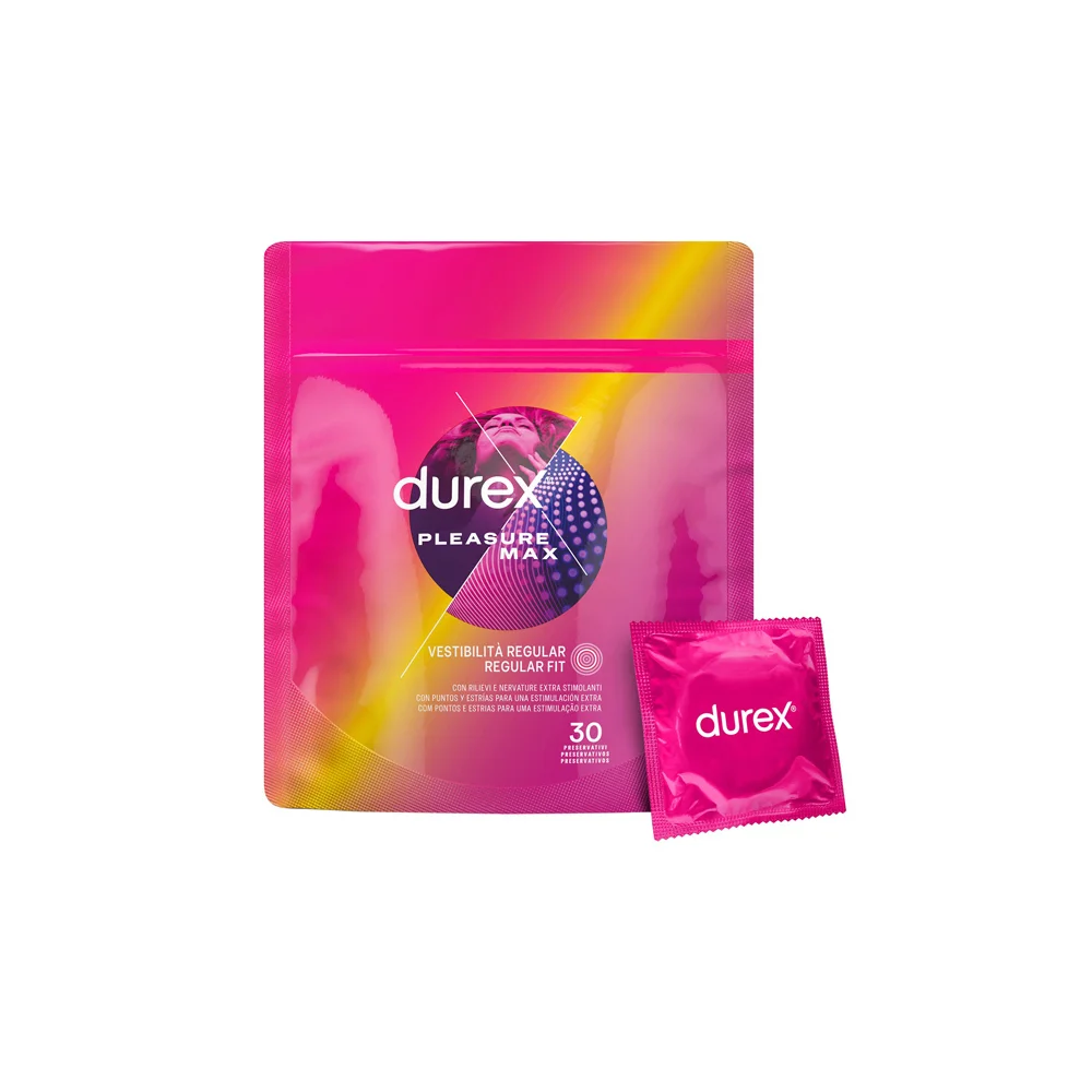 Durex Pleasure Max Condoms With Dots & Ribs 30 pieces