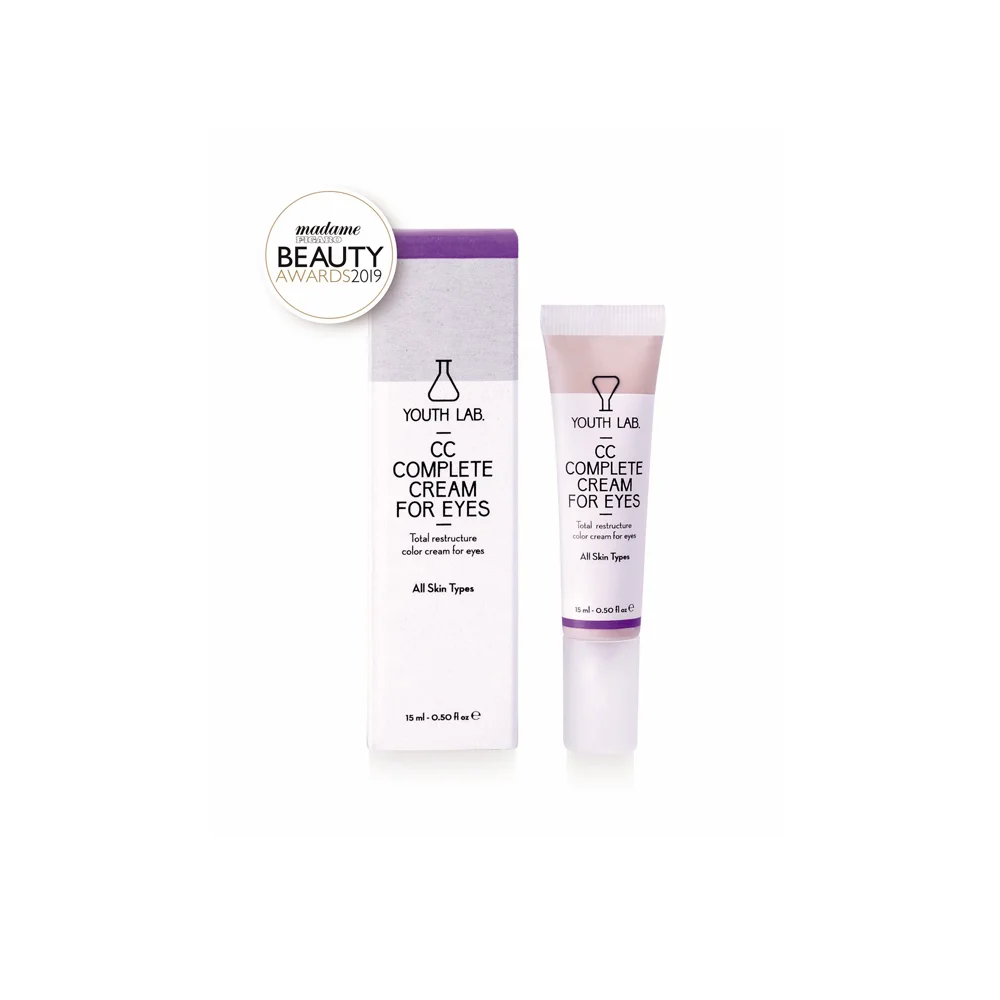 YOUTH LAB. CC Complete Cream For Eyes Κρέμα Ματιών Με Χρώμα Που Χαρίζει Νεανική & Υγιή Όψη 15ml