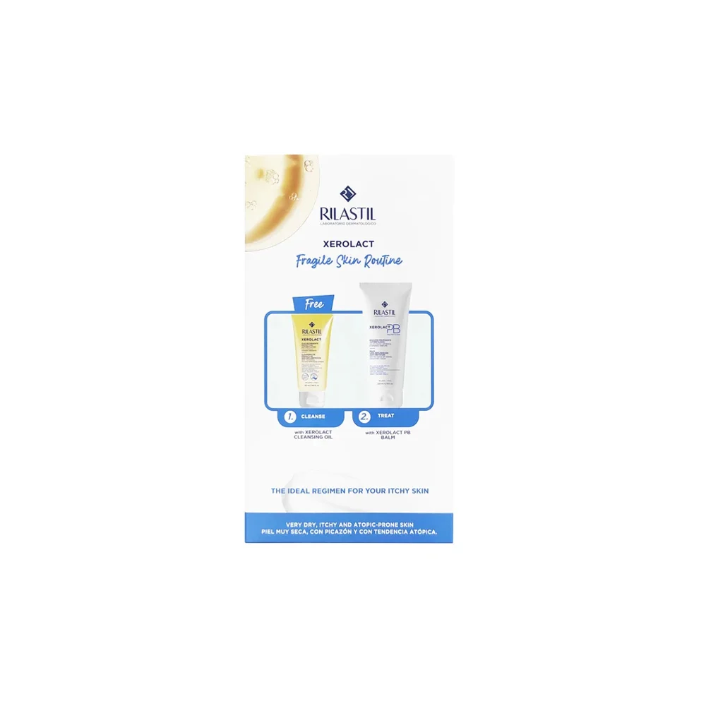 Rilastil Promo Xerolact Fragile Skin Routine Xerolact PB Balm 200ml & Xerolact Cleansing Oil 50ml