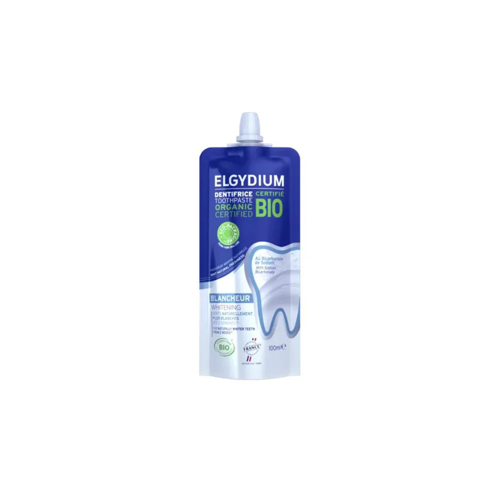 ΔΩΡΟ Elgydium Bio Whitening Toothpaste Βιολογική Λευκαντική Οδοντόκρεμα 100ml