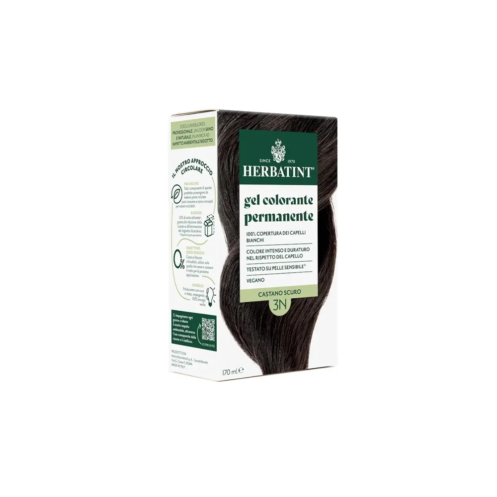 Herbatint Herbal Dye With Aloe 3N Dark Brown 170ml