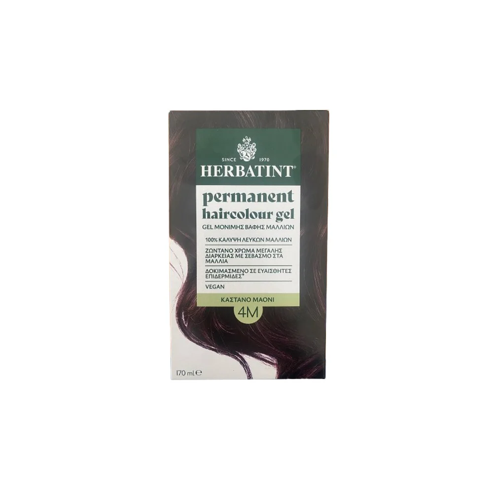 Herbatint Permanent Hair Color Gel 4M Chestnut Mahogany 170ml