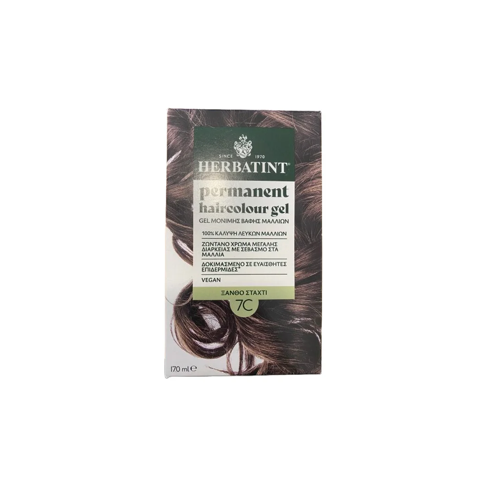 Herbatint Permanent Hair Colour Gel 7C Ash Blonde 170ml