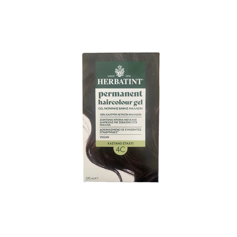 Herbatint Permanent Hair Colour Gel 4C Brown Ash 170ml