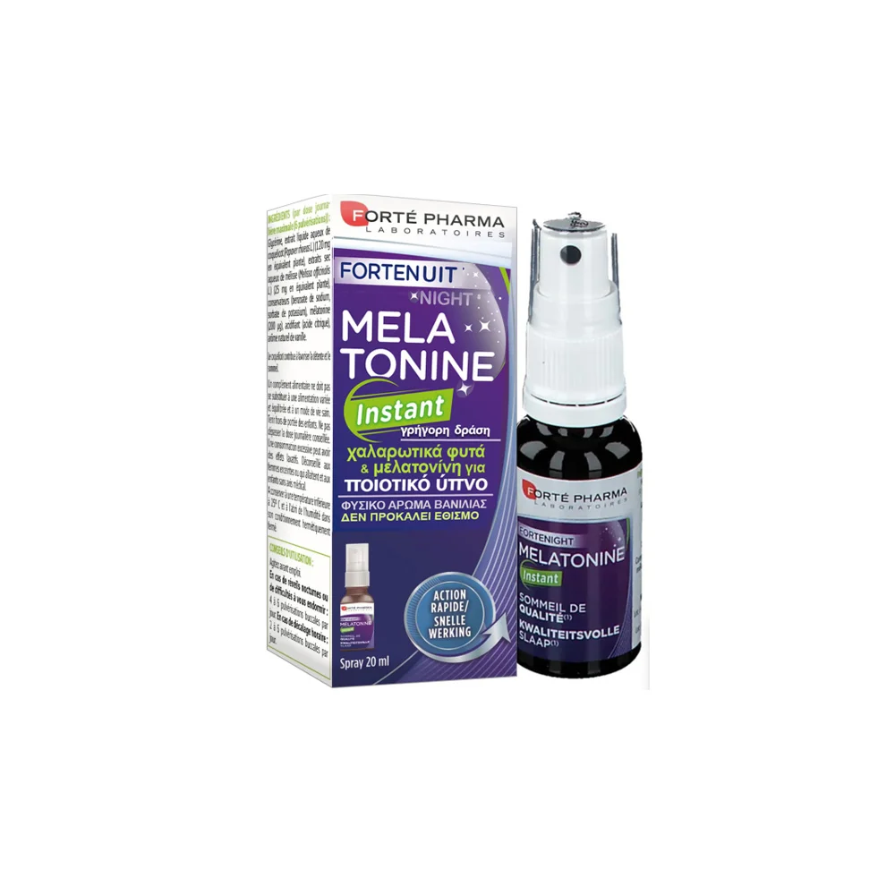 Forte Pharma Fortenight Melatonin Instant Spray Συμπλήρωμα Διατροφής Για Βελτίωση Ποιότητας Ύπνου 20ml
