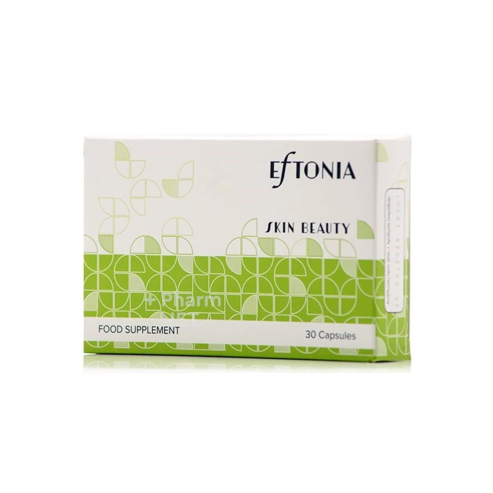 Eftonia Skin Beauty Dietary Supplement for Healthy Skin With Probiotics Vitamin D & Zinc 30 caps