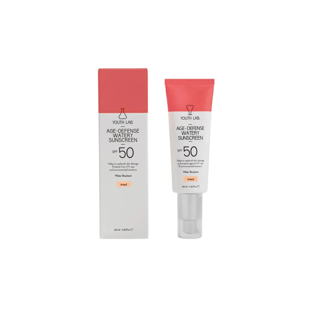 YOUTH LAB. Age-Defense Watery Αντηλιακό Προσώπου SPF50 Mε Χρώμα 40ml