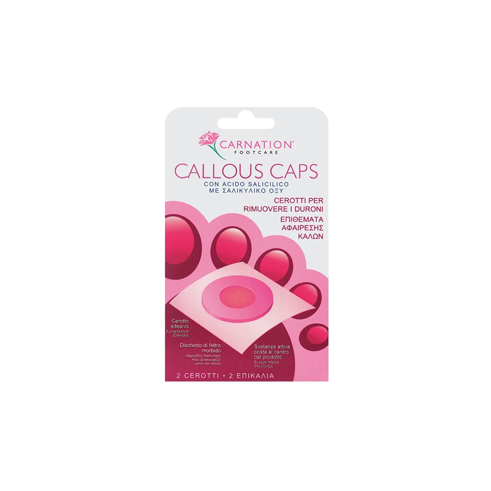 Carnation Callous Caps Επιθέματα Αφαίρεσης Κάλων Με Σαλικυλικό Οξύ 2 τεμάχια