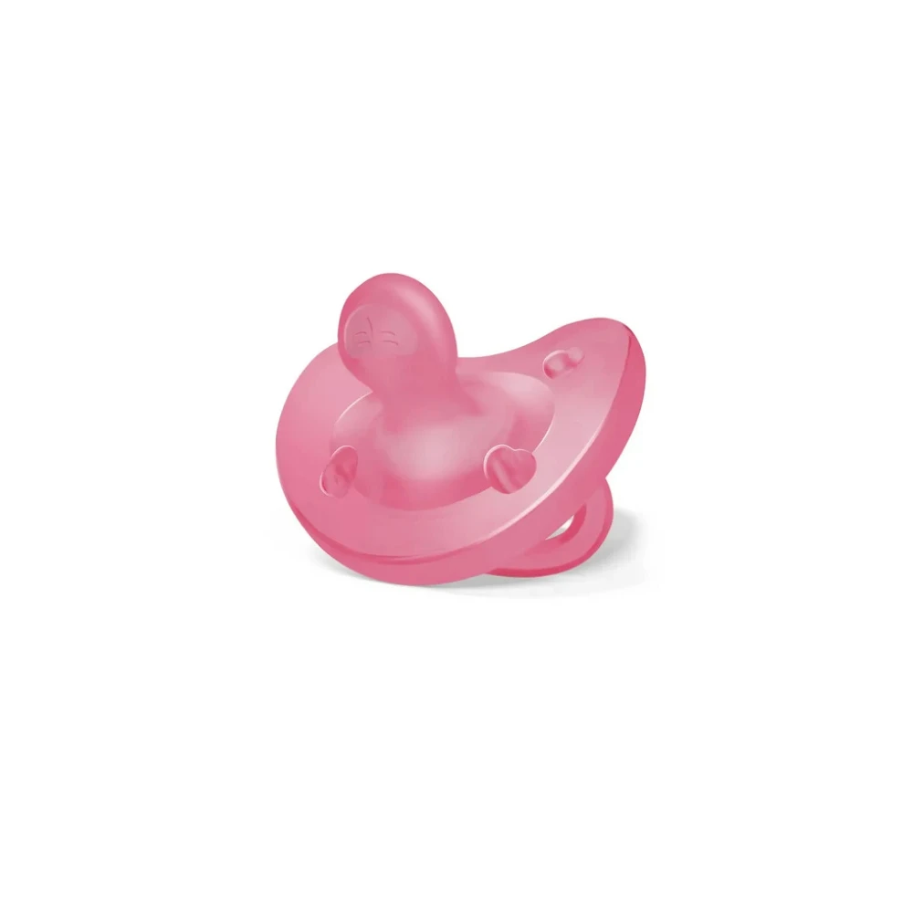 Chicco Physio Soft Πιπίλα Σιλικόνης Ροζ 16-36 Μηνών 1 τεμάχιο