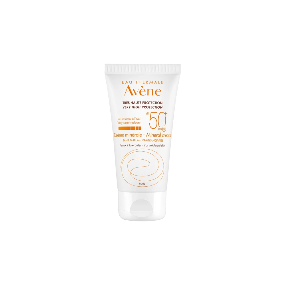 Avène Μineral SPF50+ Αντηλιακή Κρέμα Προσώπου Για Δέρμα Μη Ανεκτικό Σε Χημικά Φίλτρα Και Άρωμα 50ml