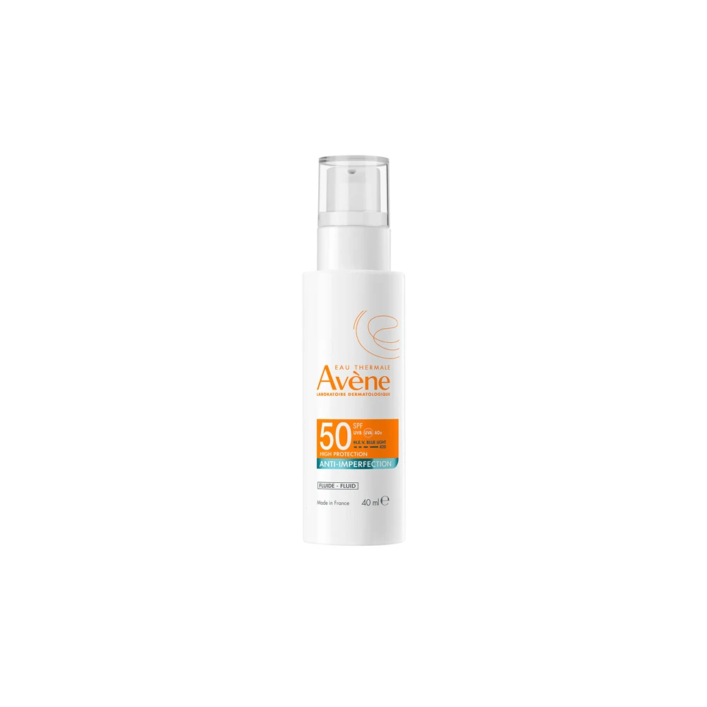 Avène Anti-Imperfection Fluid Aντηλιακό Προσώπου Με Λεπτόρρευστη Υφή Για Υψηλή Προστασία & Πρόληψη Των Σημαδιών Της Ακμής SPF50 40ml