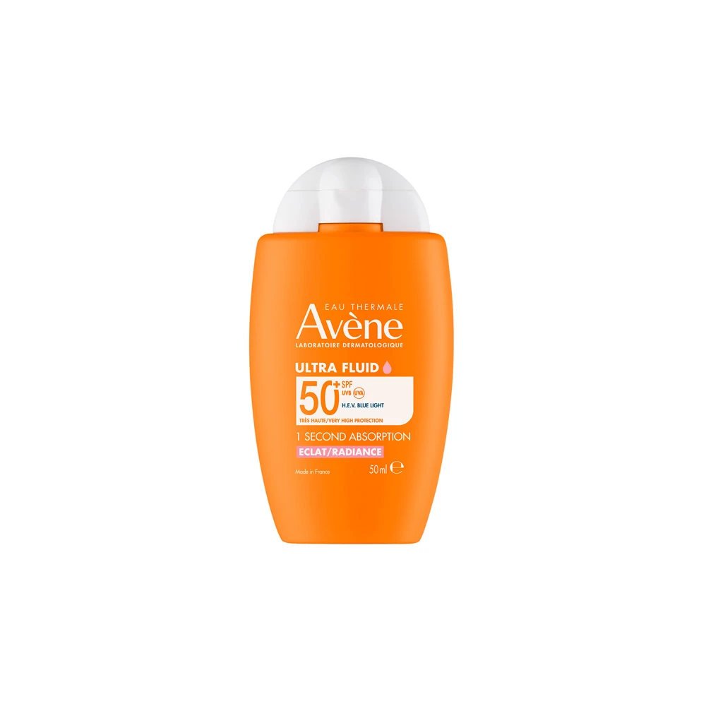 Avène Ultra Fluid Radiance Λεπτόρρευστο Αντηλιακό Προσώπου Για Φυσική Λάμψη Του Δέρματος SPF50+ 50ml