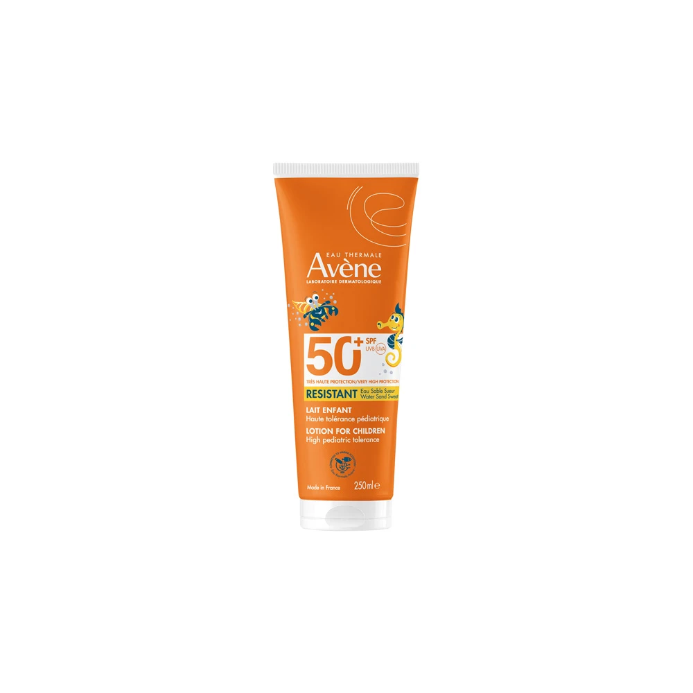 Avène Παιδικό Αντηλιακό Γαλάκτωμα SPF50+ Για Ευαίσθητο Δέρμα Με Τριπλή Αντίσταση Στο Νερό Την Άμμο Και Τον Ιδρώτα 250ml