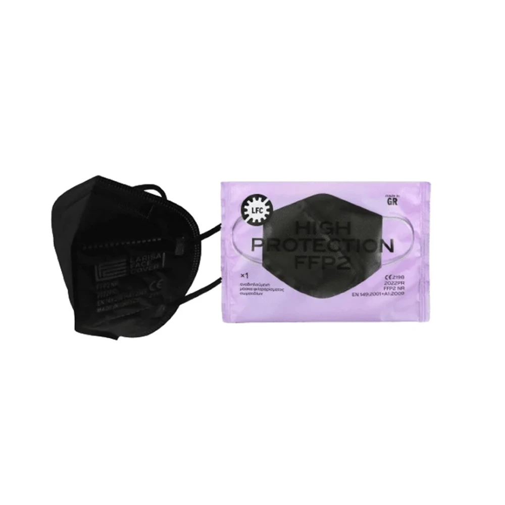 Larisa Face Cover FFP2 High Protection Mask Black 5 pieces