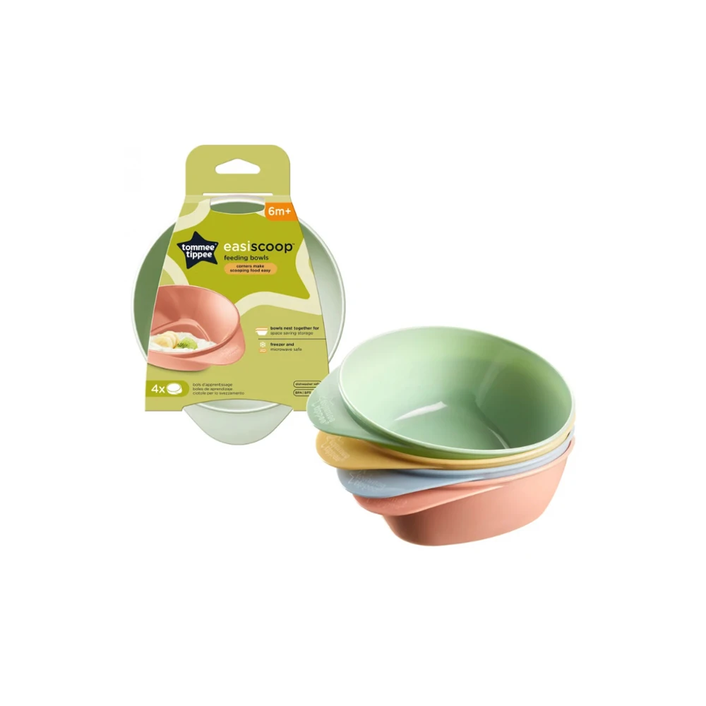 Tommee Tippee EasiScoop Food Bowl 4 pieces