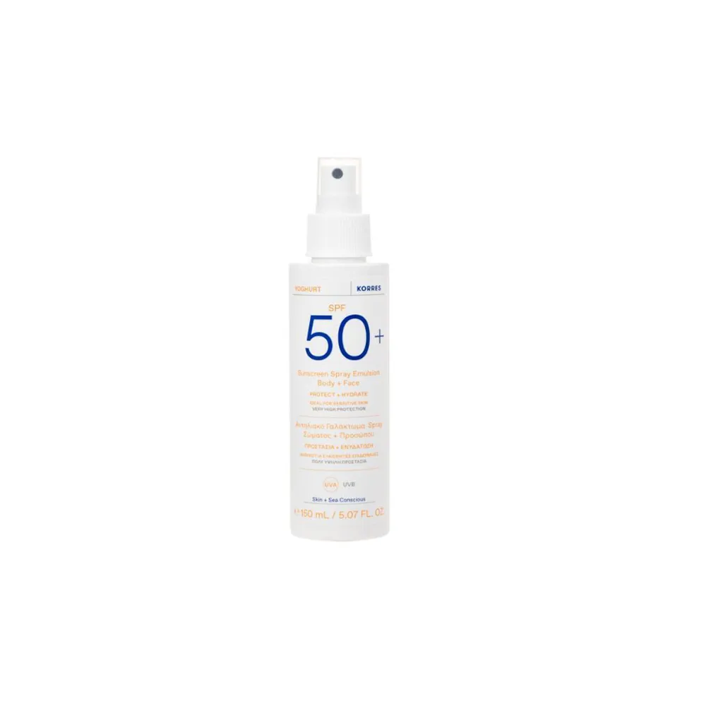 Korres Yoghurt Suncreen Spray Emulsion Body & Face SPF50+ 150ml