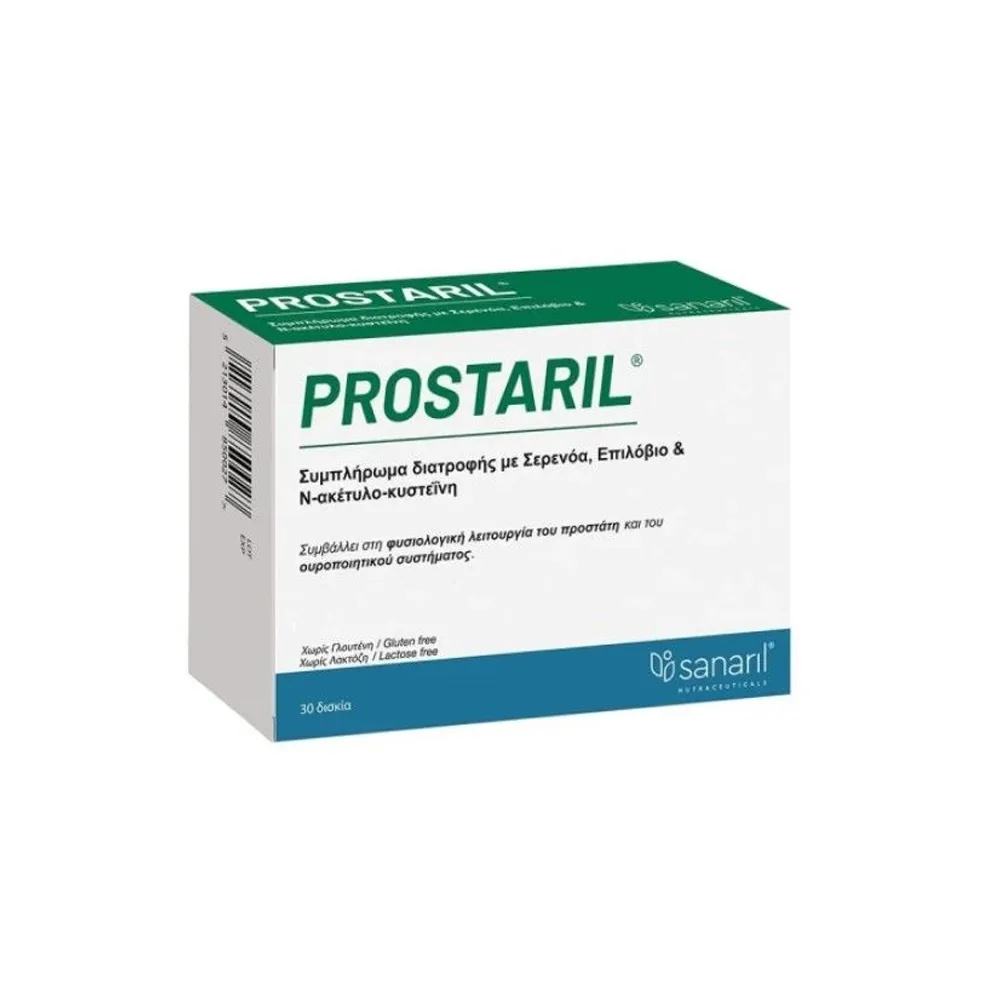 Sanaril Prostaril Συμπλήρωμα Διατροφής Για Την Υγεία Του Προστάτη 30 δισκία