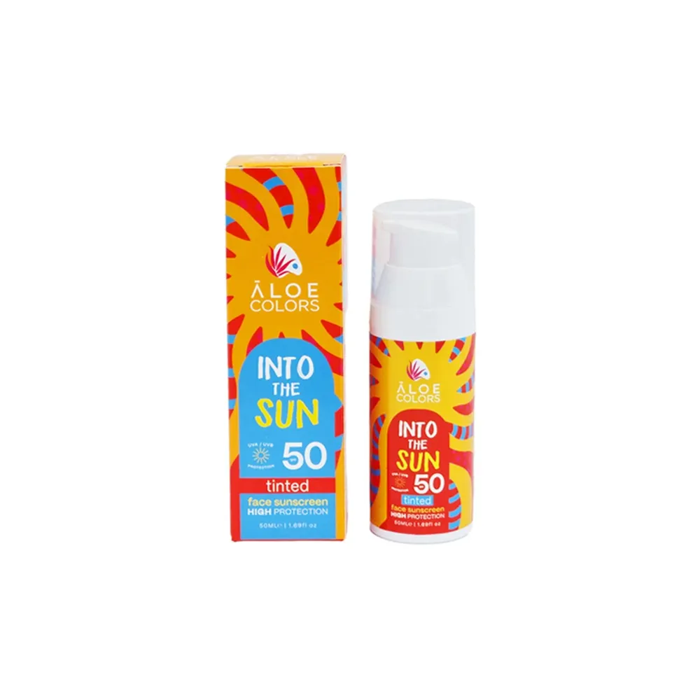 Aloe Colors Into The Sun Face Sunscreen Tinted SPF50 50ml