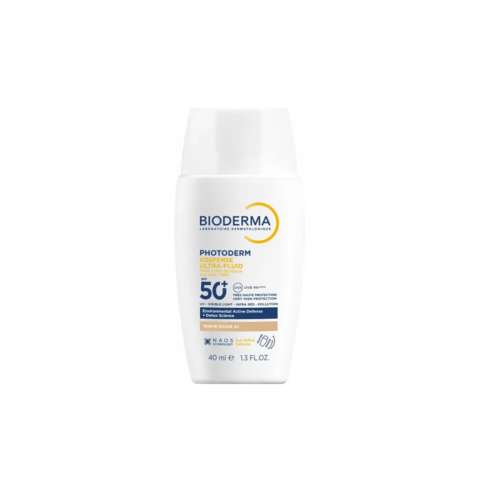 Bioderma Photoderm XDefense Ultra-Fluid Αντηλιακό Προσώπου Με Χρώμα Απόχρωση 02 SPF50+ 40ml