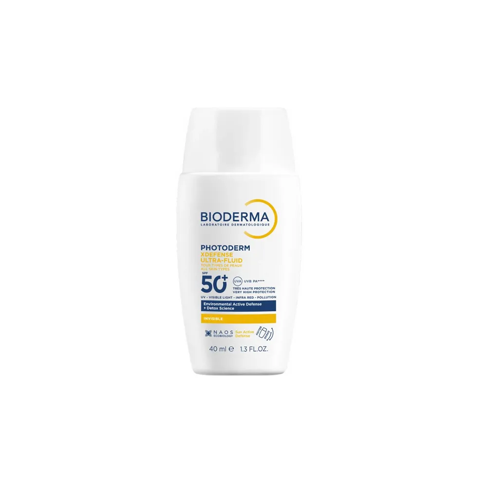 Bioderma Photoderm XDefense Ultra-Fluid Invisible Αντηλιακό Προσώπου Πολύ Υψηλής Αντηλιακής Προστασίας SPF50+ 40ml