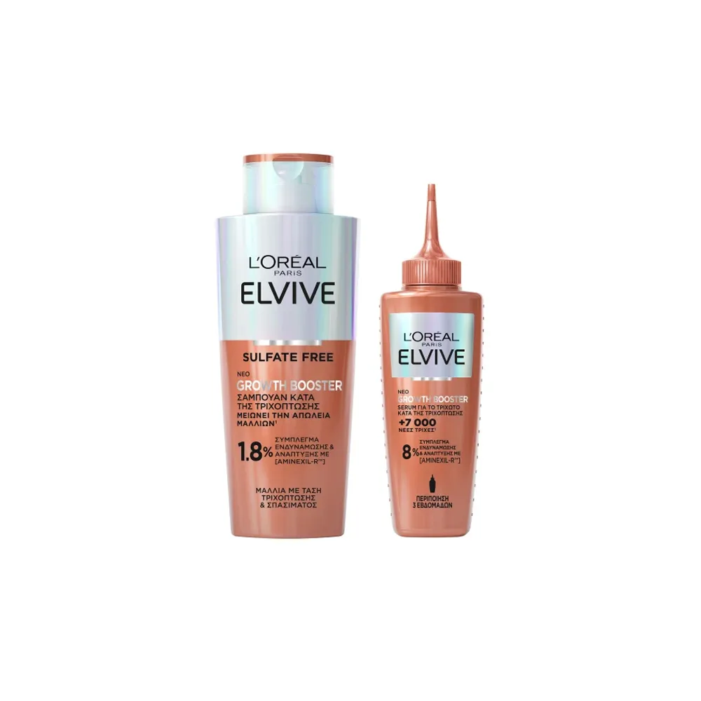 L'Oreal Paris Promo Elvive Growth Booster Shampoo 200ml & Serum 200ml