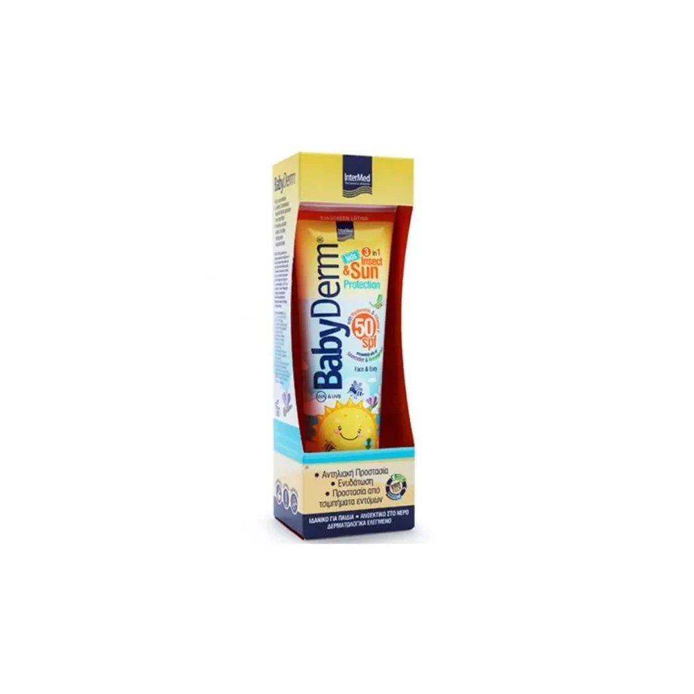 Intermed Babyderm Insect & Sun Protection SPF50 3 In 1 300ml