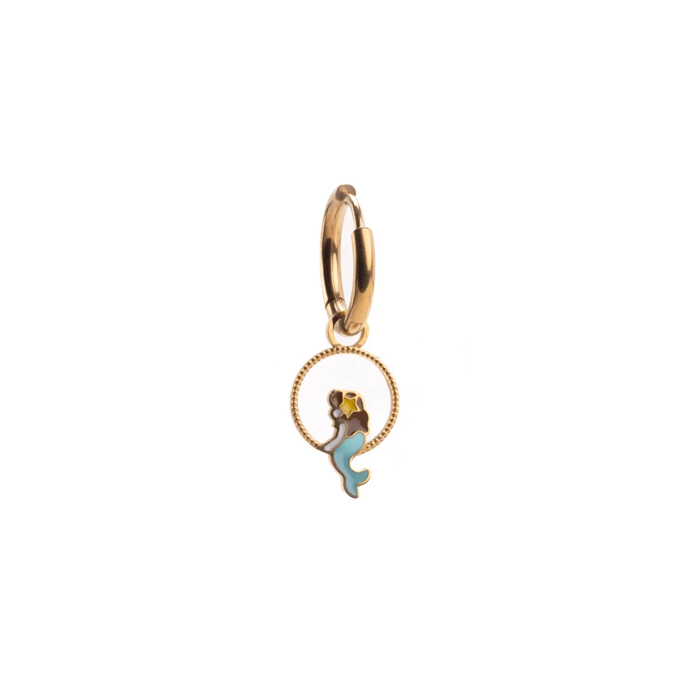 InoPlus Borghetti Summer Kids Art 1157 Earrings Gold Mermaid 1 pair