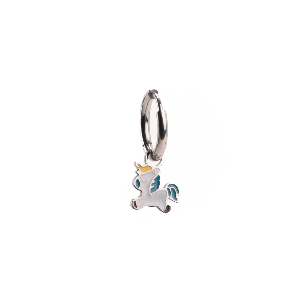 InoPlus Borghetti Summer Kids Art 1159 Earrings Steel Unicorn 1 pair