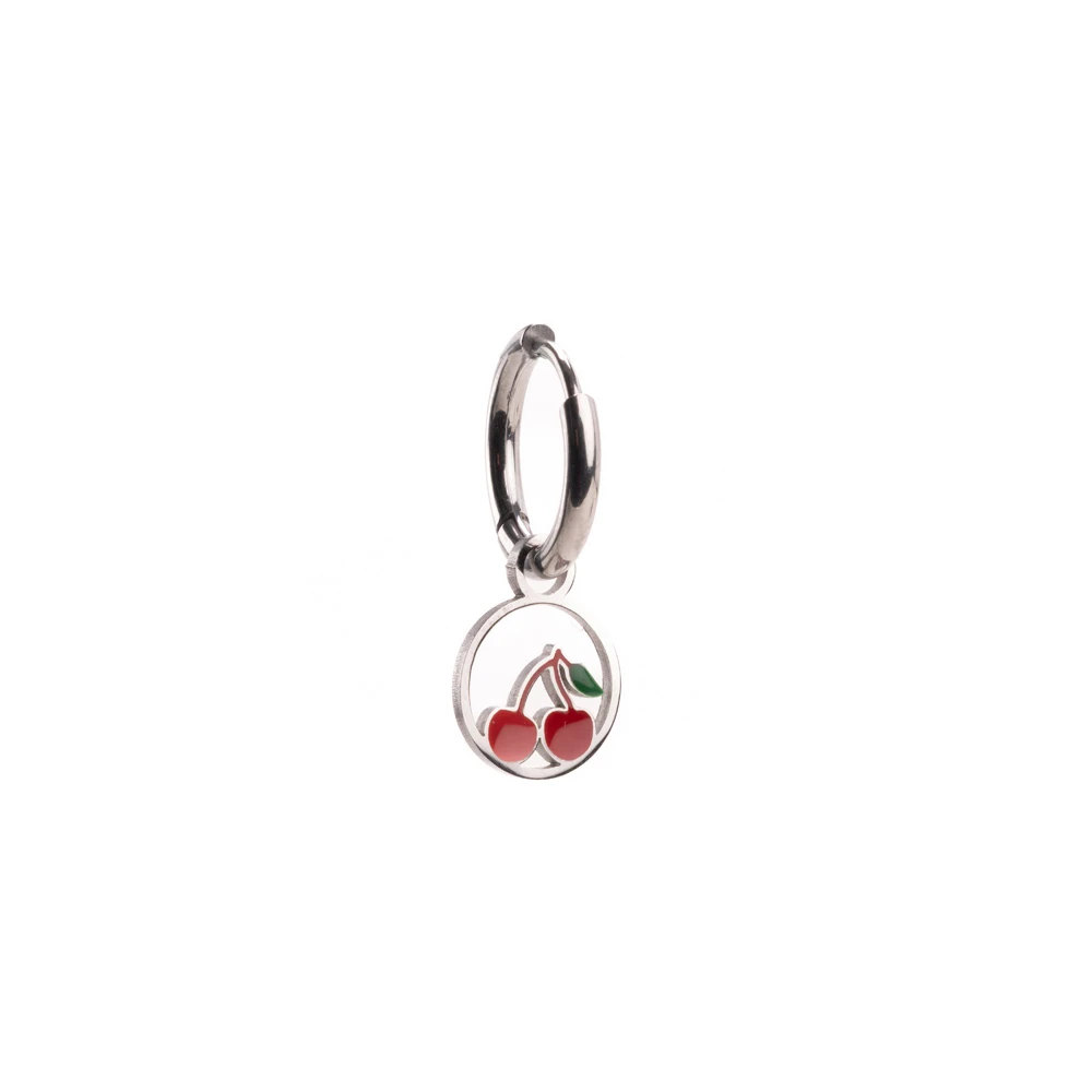 InoPlus Borghetti Summer Kids Art 1163 Earrings Steel Cherry 1 pair