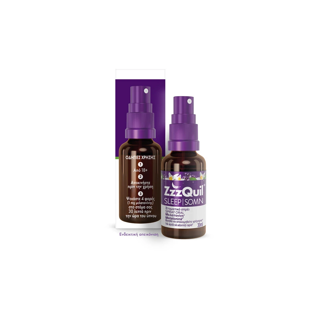 ZzzQuil Sleep Oral Spray With Melatonin Food Supplement 30ml