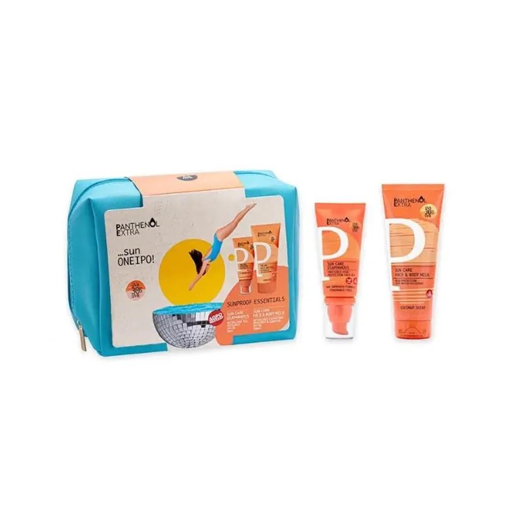Medisei Promo Panthenol Extra Sunproof Essentials Sun Care Diaphanous Invisible High Protection Face Gel SPF30 50ml & Sun Care Face & Body Milk SPF30 100ml