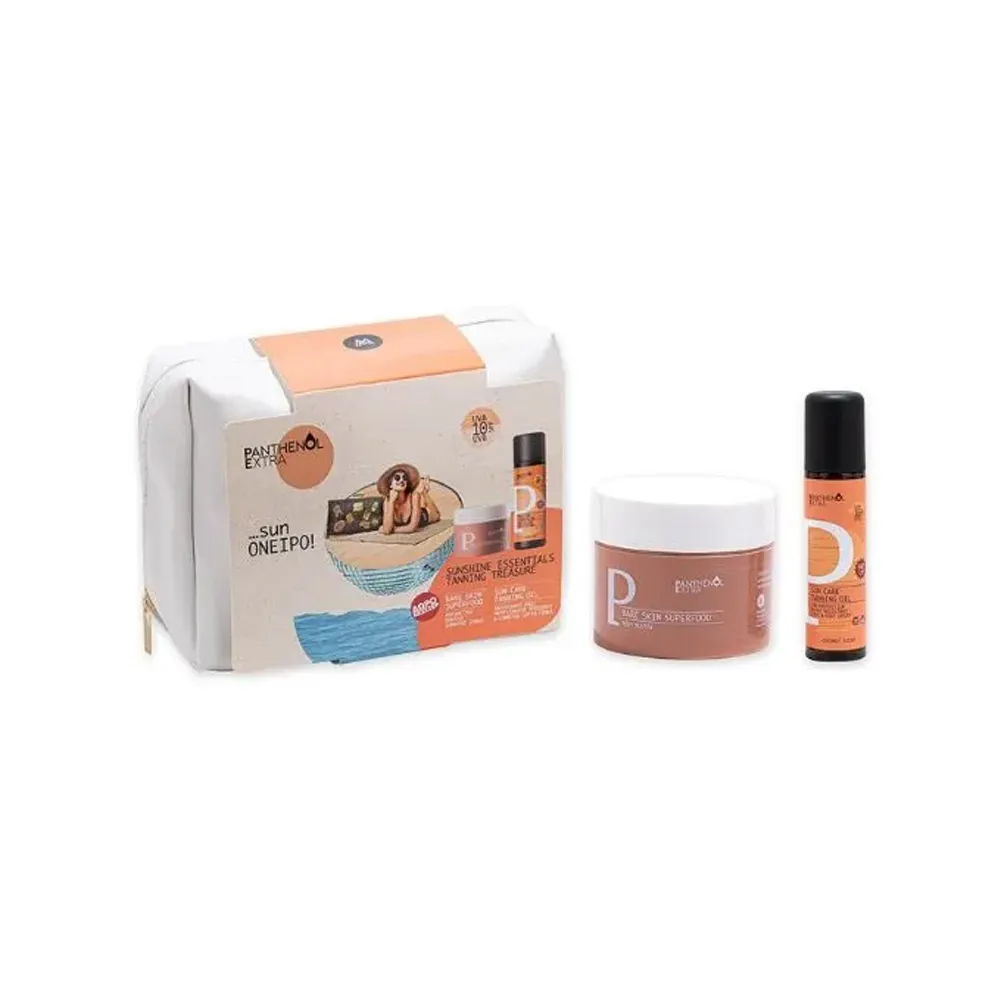Medisei Panthenol Extra Promo Sunshine Essentials Sun Care Tanning Oil Face & Body SPF10 150ml & Bare Skin Superfood Body Mousse 230ml